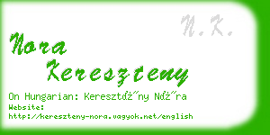 nora kereszteny business card